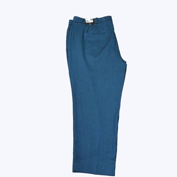 Worthington NEW Pants Size 24W Blue Textured - Picture 3 of 13